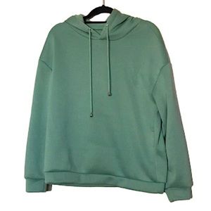 Shein Mint Green Pullover Hoodie Sweater